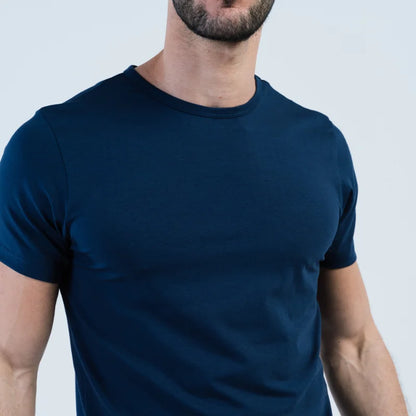 tapered fit t-shits in navy