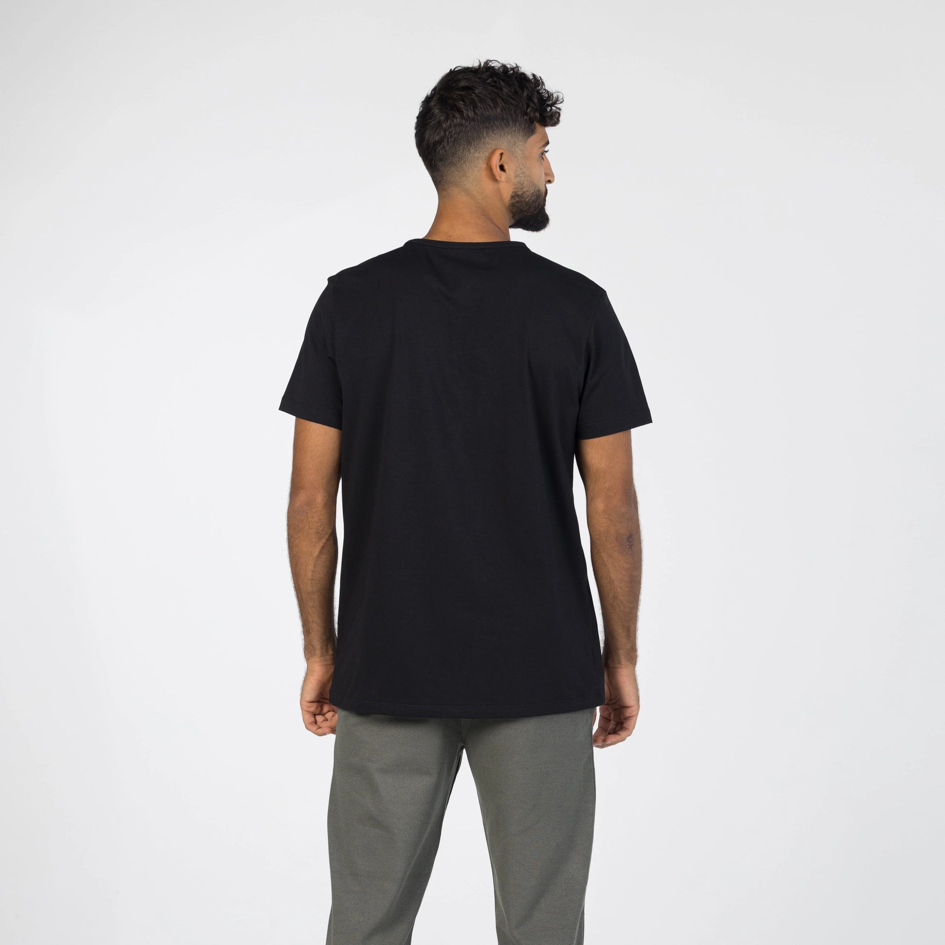 Premium black crew-neck shirt from Intersect collection