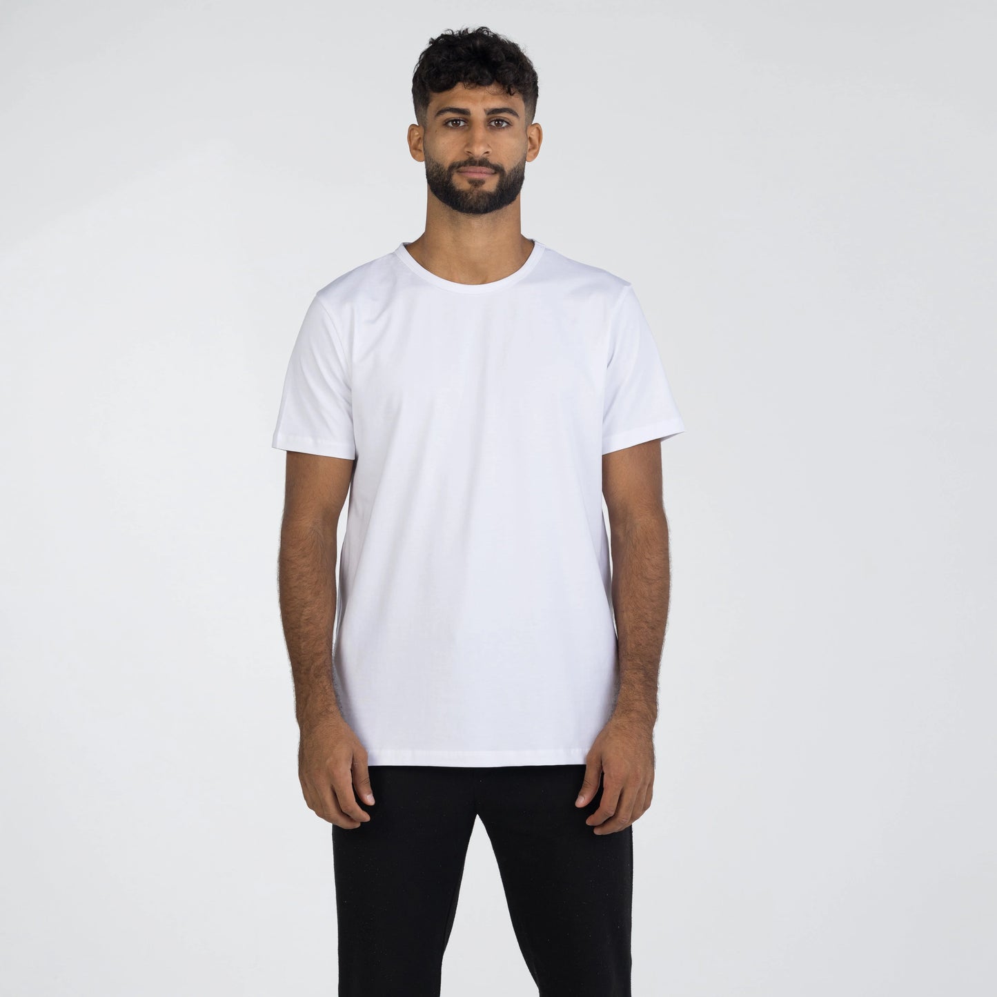 White premium men’s t-shirt made from Giza Egyptian cotton by Intersect Collection