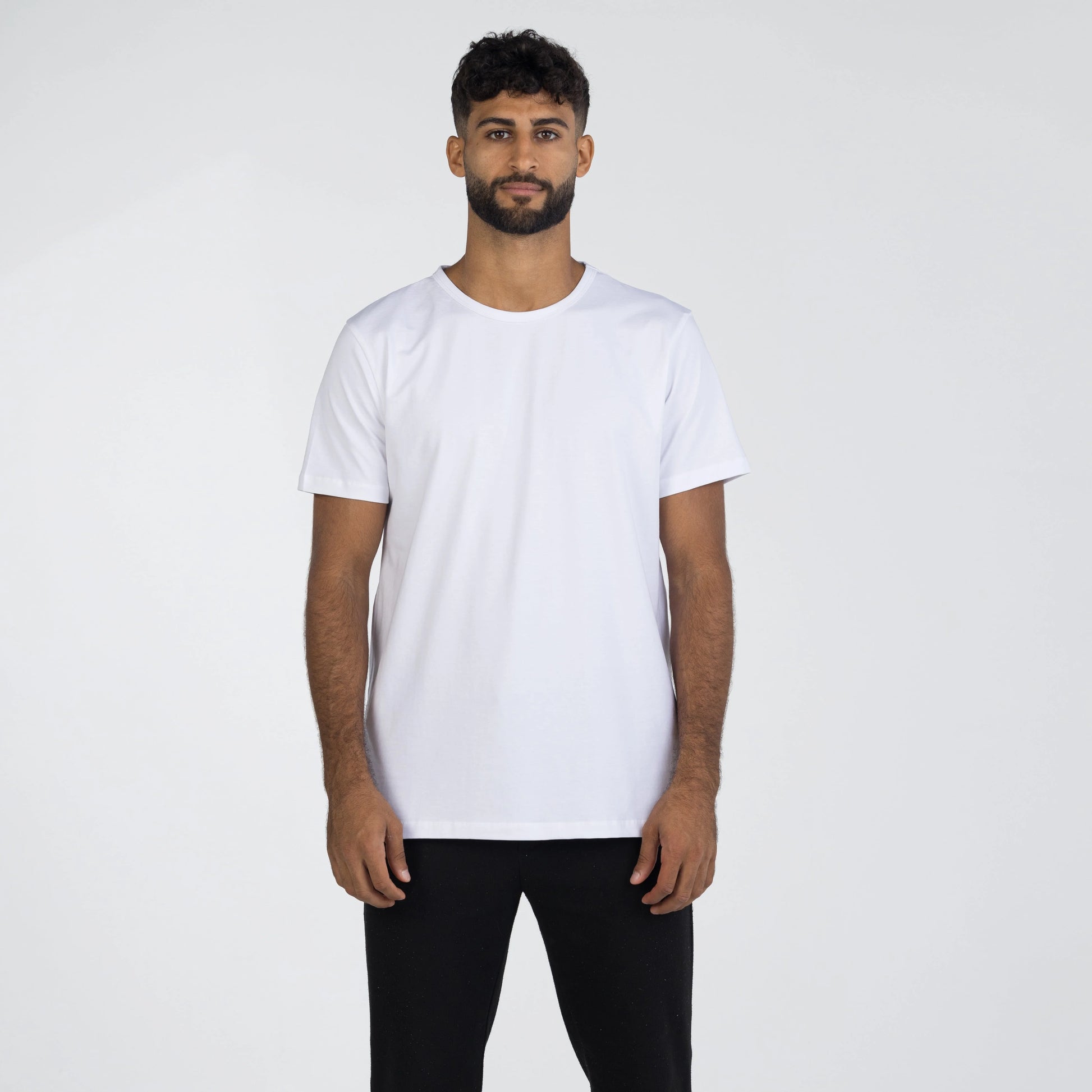 White premium men’s t-shirt made from Giza Egyptian cotton by Intersect Collection