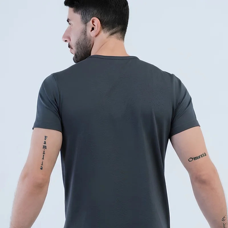 Pima cotton premium tee in carbon grey 