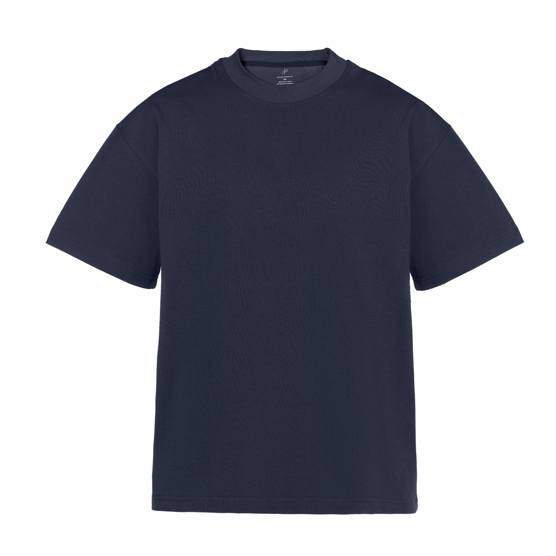 navy oversized shirt laid flat by intersect collection