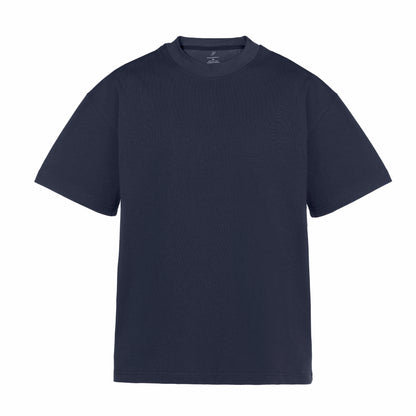 navy oversized shirt laid flat by intersect collection
